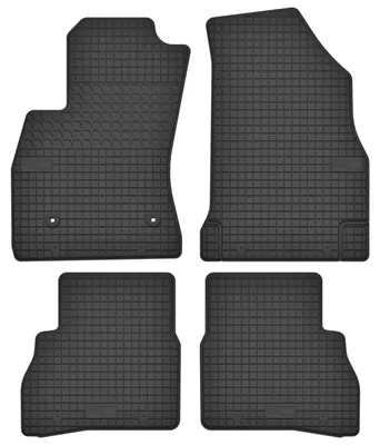 Produktbild von Gummi-Fußmatten für Fiat Doblo II 2010-2022 (Kombi) – 4-tlg, Schwarz, passgenau – Wielganizator SolidTread