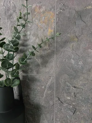 Produktbild von NEWROOM Tapete Kabir Grey Grau Vliestapete - Modern Stein Fliesen Germany