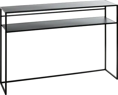 Produktbild von HAKU Konsole Nachtkonsole Beistelltisch schwarz - Metall, B/H/T: 112x81x28 cm