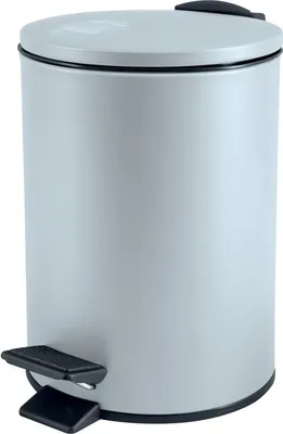 Produktbild von Spirella Kosmetikeimer 3 Liter Edelstahl mit Absenkautomatik und Inneneimer "Adelar" Badezimmer Mülleimer Softclose Abfalleimer Ice Blau