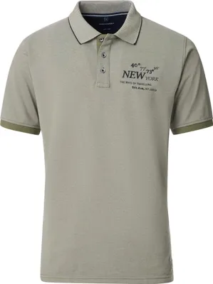 Produktbild von Casa Moda Polo grün 3 Knöpfe Baumwolle weite Passform