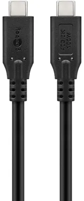 Produktbild von USB-C-Kabel, USB4, 1 m, schwarz