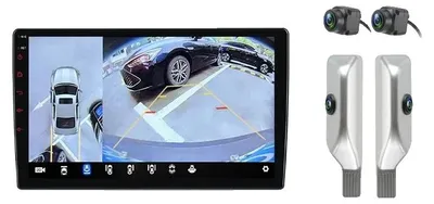 Produktbild von Autoradio, Touchscreen, Smartphone-Integration, Kompatibel mit Audi A3 8P 2003-2013, Kabelloses Design, V9 Plus (4GB-64GB) 360 S