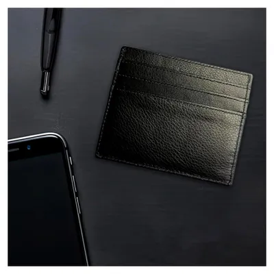 Produktbild von Minimalistische Geldbörse, Schwarz, Minimalistisches Schwarz - 6 Slots