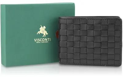 Obrázek produktu pro Visconti pánská peněženka z přírodní kůže černá RFID 11,5 cm