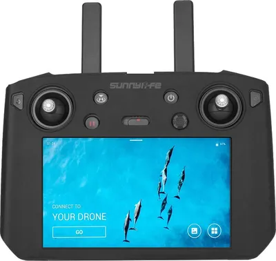 Produktbild von Silikonschutzhülle für DJI MAVIC 2 Fernbedienung mit Bildschirmzubehör schwarz