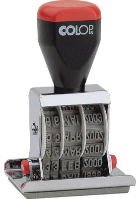 Produktbild von COLOP® 04060L3 Datum-Plattenstempel - GEBUCHT + 4 mm Datum