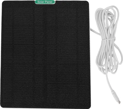 Obrázek produktu pro Solární panel vhodný pro kroužkovou kameru 10W vodotěsný monokrystalický křemíkový bezpečnostní kamerový solární panel bílý