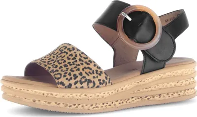 Produktbild von Gabor Plateau Sandalen 64.550.47 natur/schwarz FS 2025, Größe: