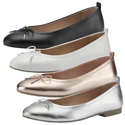 Produktbild von Tamaris Damen Ballerina klassisch flach Schleife 1-22108-20, Größe:40 EU, Farbe:Weiß