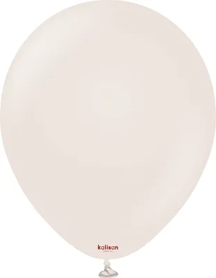 Zdjęcie produktu dla Białe balony lateksowe, kremowe, 45 cm, 25 sztuk.