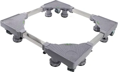 Zdjęcie produktu dla Kółko do pralki uniwersalne antypoślizgowe PVC stal nierdzewna 660lb obciążenie 360 �� Obrotowa regulowana ruchoma podstawa do lodówki