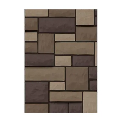 Produktbild von Geometrischer Teppich in Kaffeetönen mit Blockmuster – 80x150 cm, rutschhemmend, Polyester-Samt, waschbar