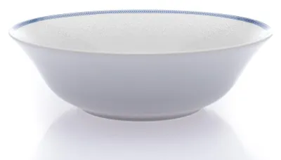 Produktbild von Thun 1794 Kompottschale, tschechisches Porzellan, 25 cm, weiße Spitze, blauer Rand, Thun