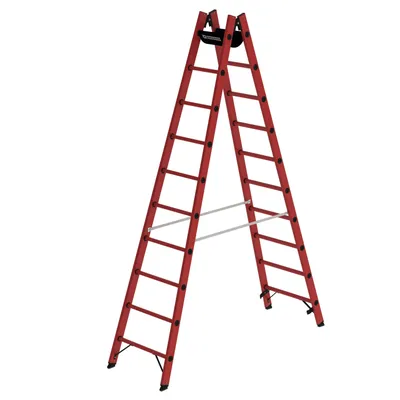 Produktbild von MUNK Günzburger Steigtechnik Sprossen-Stehleiter GFK 2x10 Sprossen