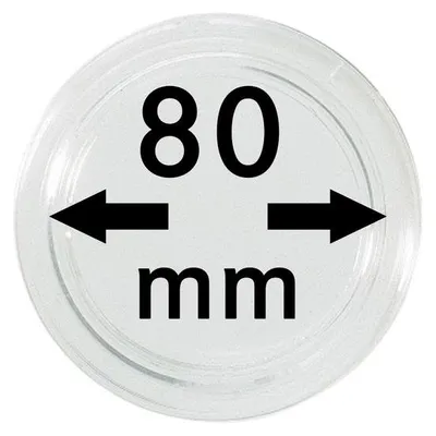 Produktbild von Lindner S22708000 Münzkapsel Innendurchmesser 80 mm, 1 Stück, Innenhöhe 5,7 mm