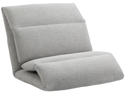 Vloerstoel Loungesessel 5-fach verstellbar 72x71x60 cm hellgrau