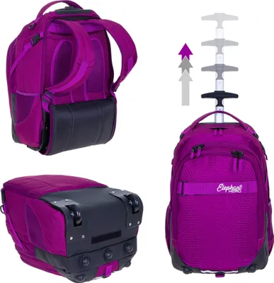 Produktbild von Schultrolley Trolley Elephant Hero Signature  Ranzen Schulranzen Trolly Mädchen Kinder Premium Schulrucksack Schultasche mit Räder Rollen 12994 Wild Berry (Lila Violett)