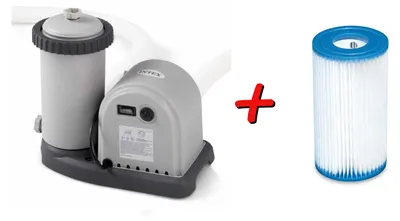 Obrázek produktu pro INTEX 28636GS Filtrační čerpadlo Bazénové čerpadlo 5678 l/h Bazénové čerpadlo Bazén + 1 náhradní filtrační vložka