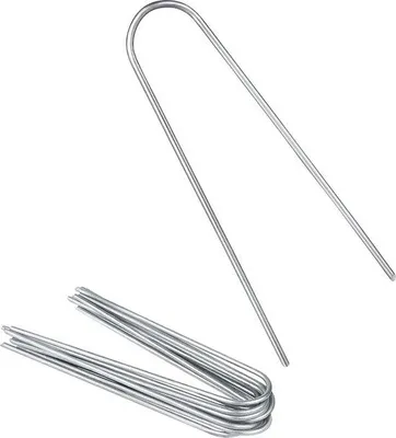 Produktbild von Famanu Anti-Rost Grundanker mit runder Kopfform - galvanisiertes Stahl - 100 Stück (200x25x3,8 mm)