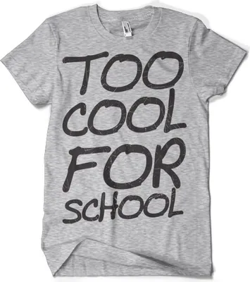 Produktbild von Too Cool For School T-Shirt - Small - Heather-Grey