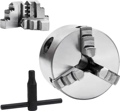Zdjęcie produktu dla vidaXL 3-szczękowy uchwyt tokarski samocentrujący 80 mm stalowy