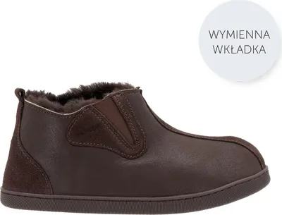 Immagine prodotto di Vanuba pantofole da uomo Columbia in pelle di agnello | pantofole chiuse nelle misure 40-47 e in 3 colori, fatte a mano