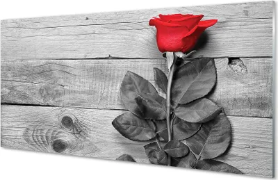 Produktbild von Glasbilder 140x70 Wandkunst Rose