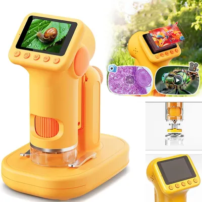 Produktbild von 1600X Mikroskop, 2.0" IPS-Bildschirm, Lustige Geschenke für Jungen & Mädchen