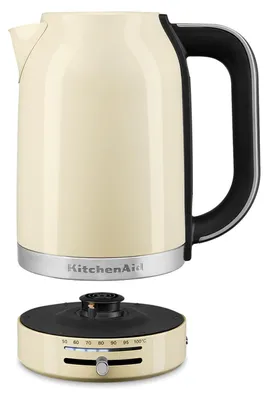 Produktbild von KitchenAid Wasserkocher 5KEK1701EAC 1,7 l, 2400 W, einstellbare Temperatur, Edelstahl, cremefarben