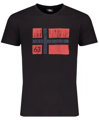 Immagine prodotto di Norwegen 1963 Herren-Kurzarm-T-Shirt Schwarz