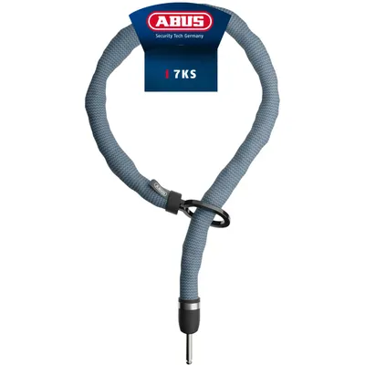 Produktbild von ABUS Einsteckkette ADAPTOR CHAIN Superior 7KS passend zum Rahmenschloss oder zur Alarmbox 2.0 - 7 mm starke Stahlkette mit ovalem Loop - Fahrradschloss für Fahrrad und E-Bike - Länge 100 cm, blau