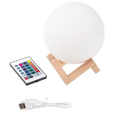 Imagen del producto de Lámpara LUNA 3D - 16 colores. Artículo de regalo