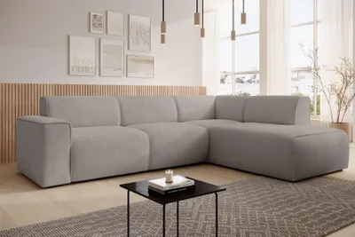 Image de AX LIVING Canapé forme L Didim L Beige - 292 cm, élégant & confortable D