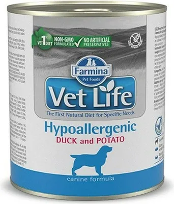 Produktbild von FARMINA Vet Life Diet DOG Hypoallergenic Duck & Potato - Nassfutter für Hunde - 300 g