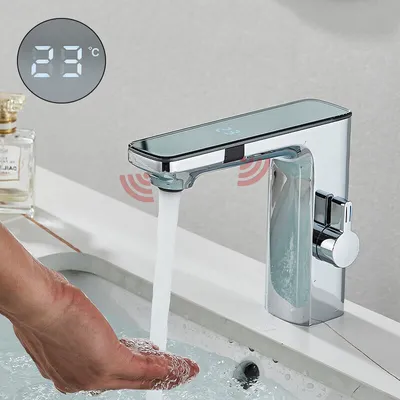 Produktbild von Sensor Wasserhahn Bad Waschbecken Waschtischarmatur Einhebel Mischbatterie