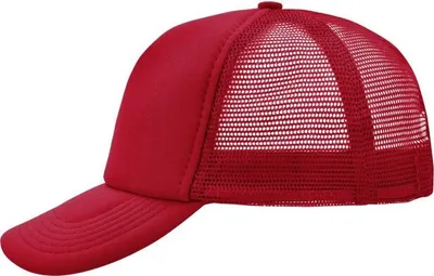 Produktbild von 5 Panel Polyester Mesh Cap red, Gr. one size