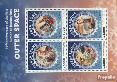 Produktbild von Briefmarken Sierra Leone 2016 Mi 7203-7206 Kleinbogen (kompl. Ausg.) postfrisch Weltraum