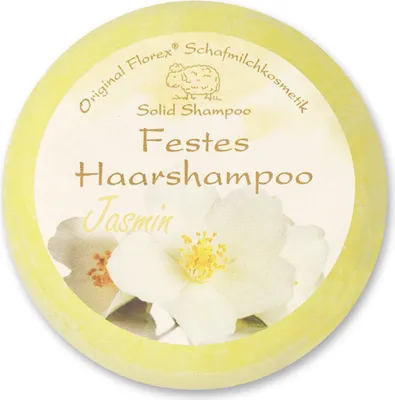 Produktbild von Florex Festes Haarshampoo Jasmin Naturprodukt Verpackt 58g