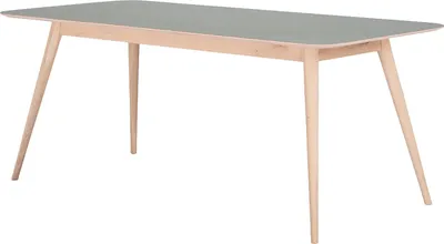 Produktbild von home24 Esstisch - Eiche Teilmassiv / Linoleum