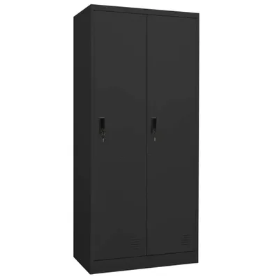 Produktbild von Kleiderschrank Anthrazit 80x50x180 cm Stahl