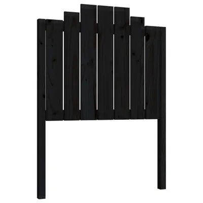 Produktbild von Kopfteil Schwarz 81x4x110 cm Massivholz Kiefer