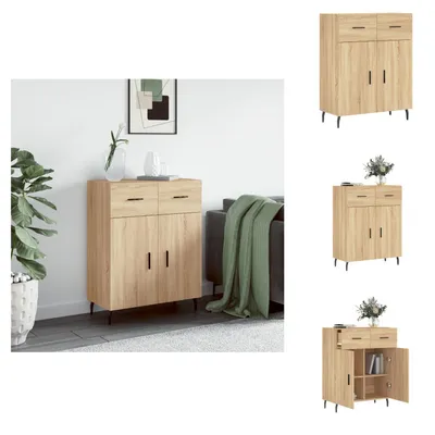 Image de vidaXL Sideboard Chêne Sonoma 69,5x34x90 cm Bois composite - Sideboards