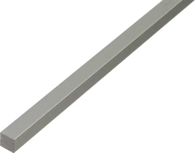 Produktbild von Alberts Vierkantstange | Aluminium, silberfarbig eloxiert | 1000 x 16 x 16 mm