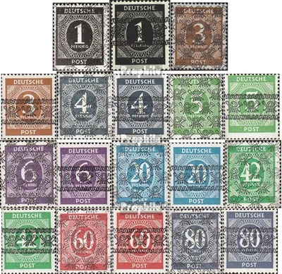 Produktbild von Briefmarken Bizone (Alliierte Besetzung) 1948 Mi I / I - IX / I, I / II - IX / II (kompl.Ausg.) mit Attest postfrisch Posthörnchen (Bandaufdruck)