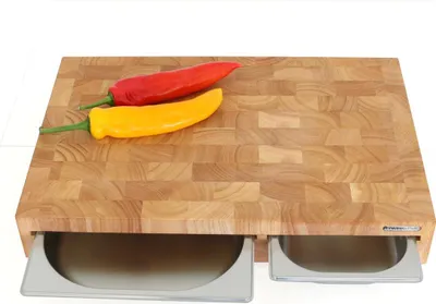 Produktbild von Continenta 4028 Schneidebrett, Holz, braun, 50 x 32,5 x 8 cm