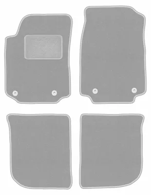 Obrázok produktu pre Velúrové autokoberce pre: Audi A6 C4 1994-1997 (sedan/kombi) – sada 4 ks, sivé, na mieru – Wielganizator OSLO