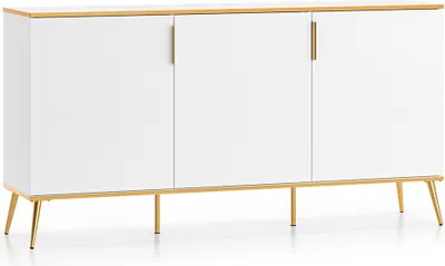 Produktbild von Buffet Zora mit 3 Türen, Weiß, 170cm