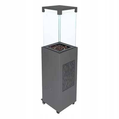 Produktbild von Gazowy Parasol Grzewczy 150cm 8kW Stalowy Ogrzewacz Tarasowy + Kamienie Lawy