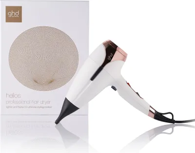 Image de Sèche-cheveux professionnel ghd Helios Bianco, 2200W, technologie ionique, finition brillante